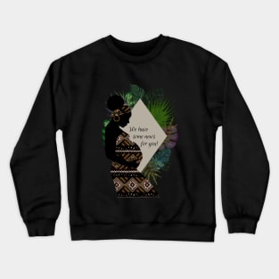 African Woman Baby Announcement | Cherie's Art(c)2021 Crewneck Sweatshirt